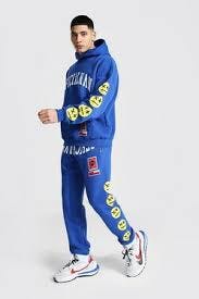 Official Man Spray Face Hooded Tracksuit