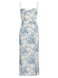 REFORMATION kourtney sleeveless floral midi-dress - pompadour