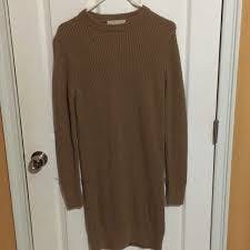 Michael Kors knitted brown long sleeve dress