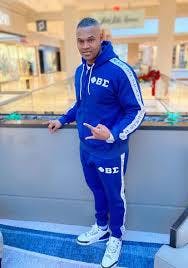 Blue Sigma Tapered Sweatsuit Joggers S