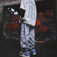 Hiphop Trend Splash Ink Spots Camouflage Overalls Men Casual Pants Side Breasted Loose Fit Harem Trousers Streetwear Clothing