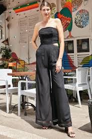 Style Junkiie - Black Moss Crepe Jumpsuit for Women at Pernia's Pop Up Shop
